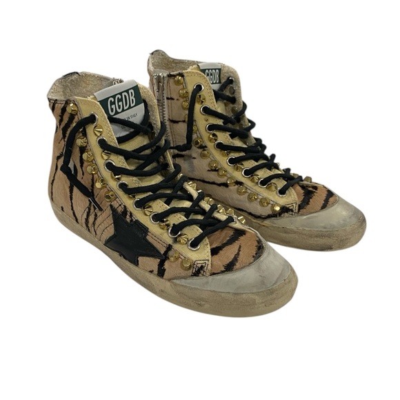 Golden Goose Francy tiger print high top sneakers - Picture 2 of 16